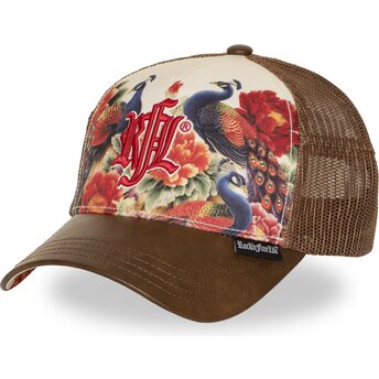 Gorra trucker marrón N°276 Natsu de Rock’nFreeLife