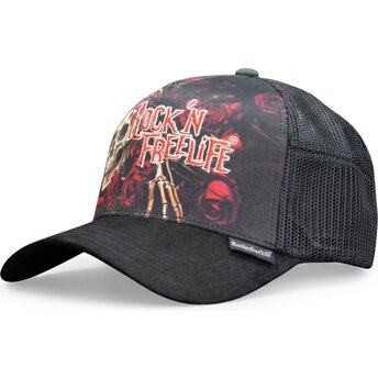 Καπέλα καμπύλη μαύρο snapback N°247 Loose Control από Rock’nFreeLife
