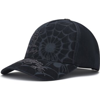 Καπέλα καμπύλη μαύρο snapback Spiderweb από Ed Hardy