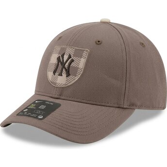 Καπέλα καμπύλη καφέ snapback Dri-Fit Rise Structured από New York Yankees MLB από Nike