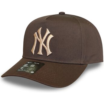 Καπέλα καμπύλη καφέ snapback Rise Structured A-Frame26 από New York Yankees MLB από Nike
