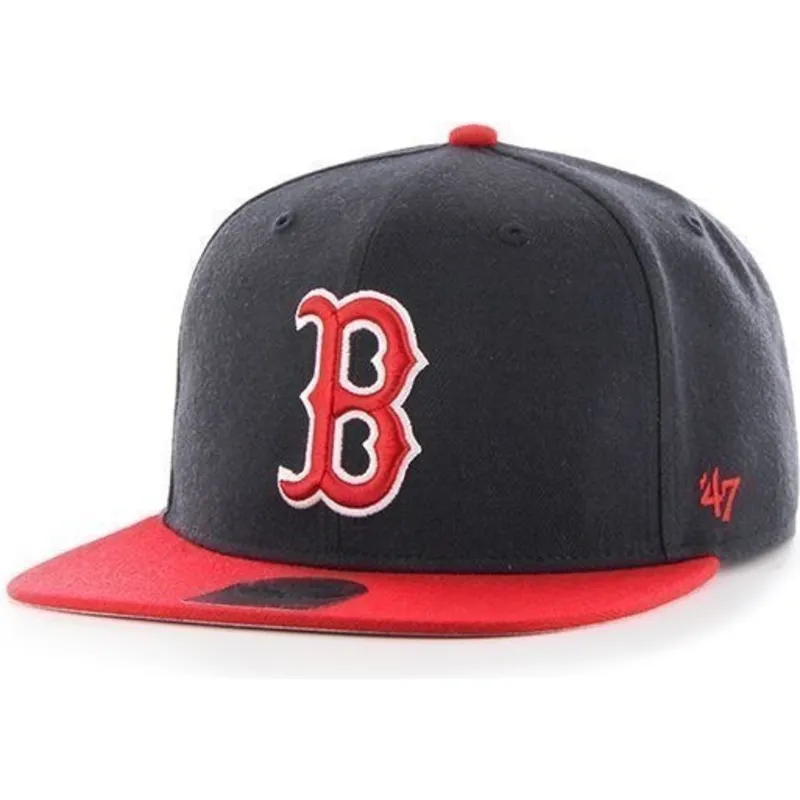 plana-snapback-boston-red-sox-mlb-47-brand