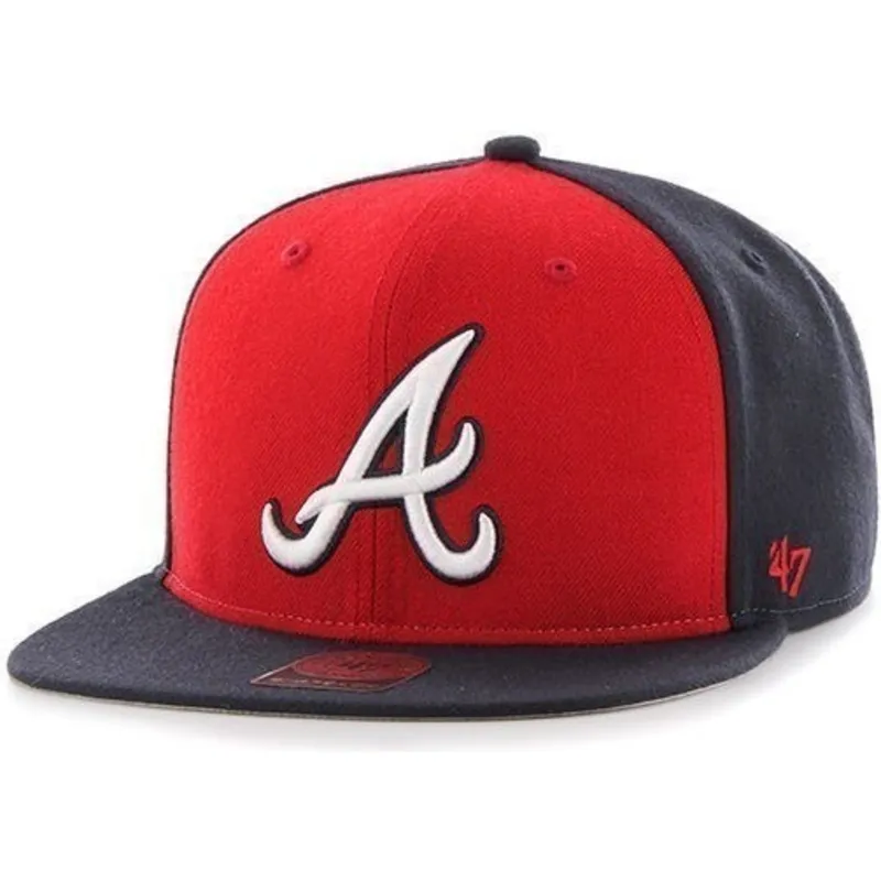 plana-snapback-liso-lateral-atlanta-braves-mlb-47-brand