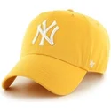 47-brand-curved-brim-large-front-logo-mlb-new-york-yankees-yellow-cap